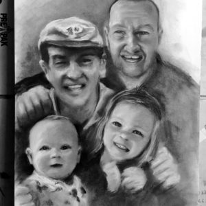 Custom People Graphite Portraits